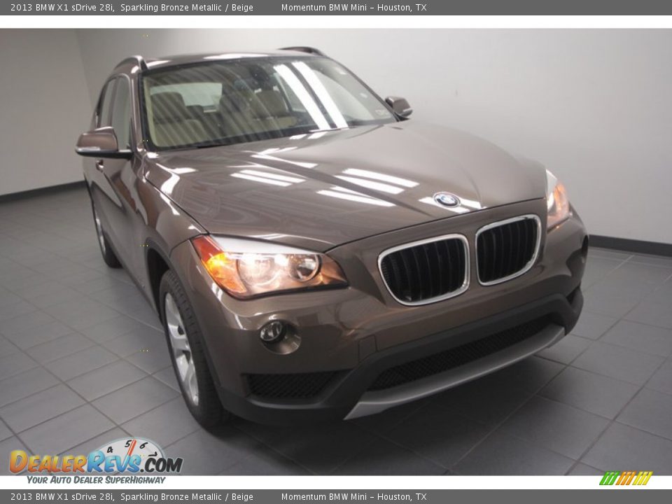 2013 BMW X1 sDrive 28i Sparkling Bronze Metallic / Beige Photo #5