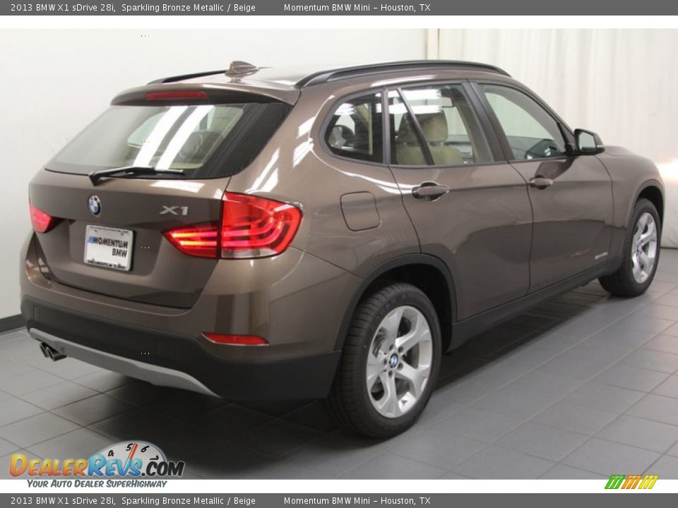 2013 BMW X1 sDrive 28i Sparkling Bronze Metallic / Beige Photo #7