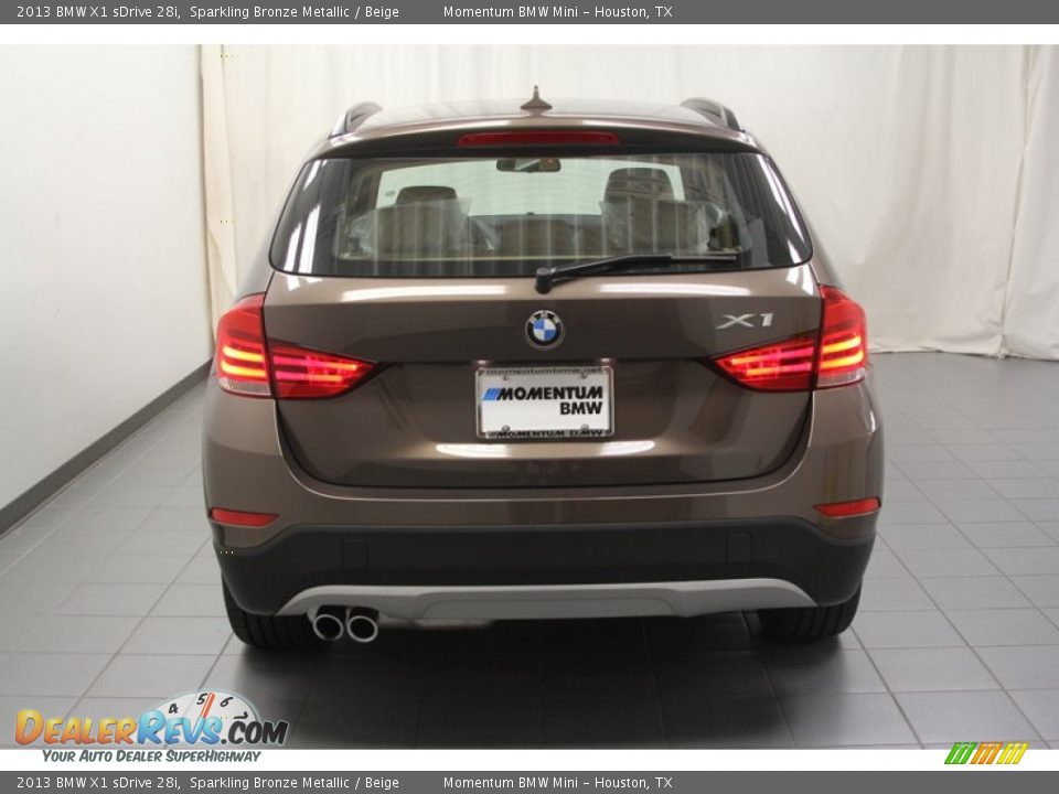 2013 BMW X1 sDrive 28i Sparkling Bronze Metallic / Beige Photo #8