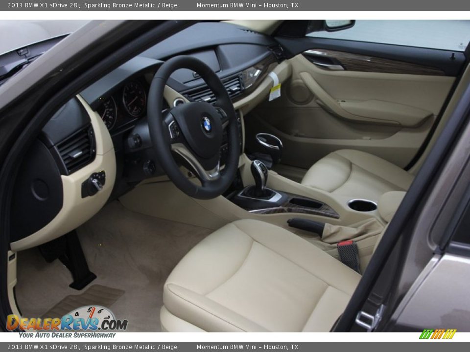 Beige Interior - 2013 BMW X1 sDrive 28i Photo #10