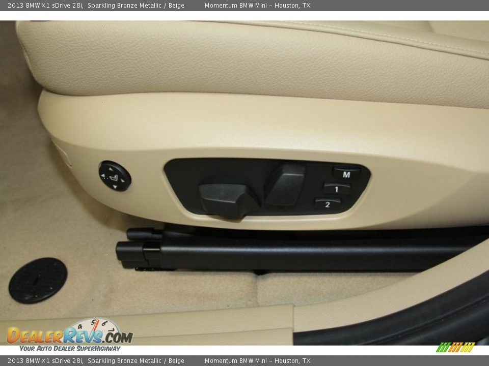 2013 BMW X1 sDrive 28i Sparkling Bronze Metallic / Beige Photo #14