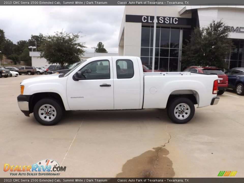 2013 GMC Sierra 1500 Extended Cab Summit White / Dark Titanium Photo #2