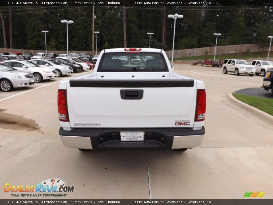 2013 GMC Sierra 1500 Extended Cab Summit White / Dark Titanium Photo #4