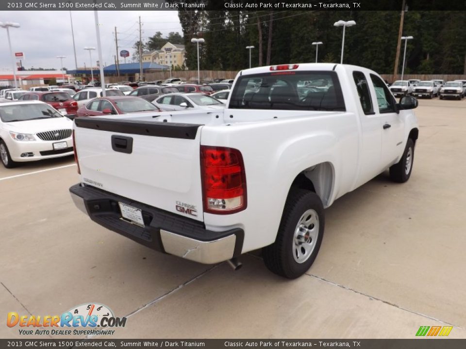 2013 GMC Sierra 1500 Extended Cab Summit White / Dark Titanium Photo #5