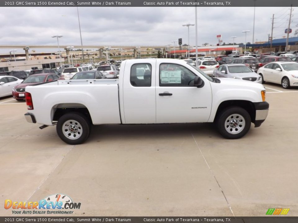 2013 GMC Sierra 1500 Extended Cab Summit White / Dark Titanium Photo #6