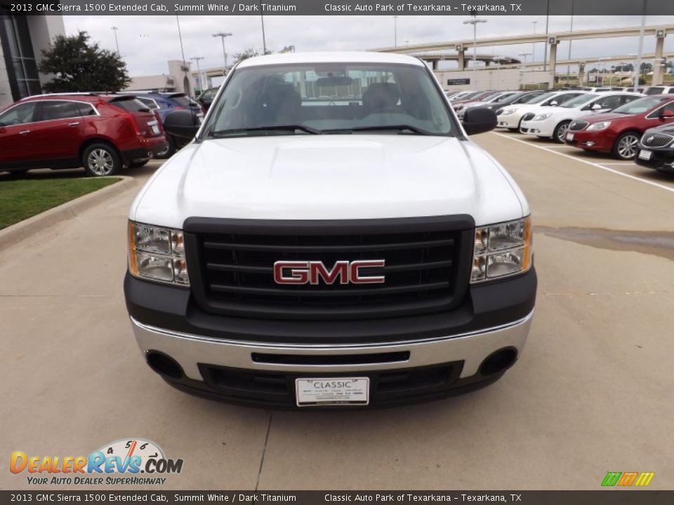2013 GMC Sierra 1500 Extended Cab Summit White / Dark Titanium Photo #8