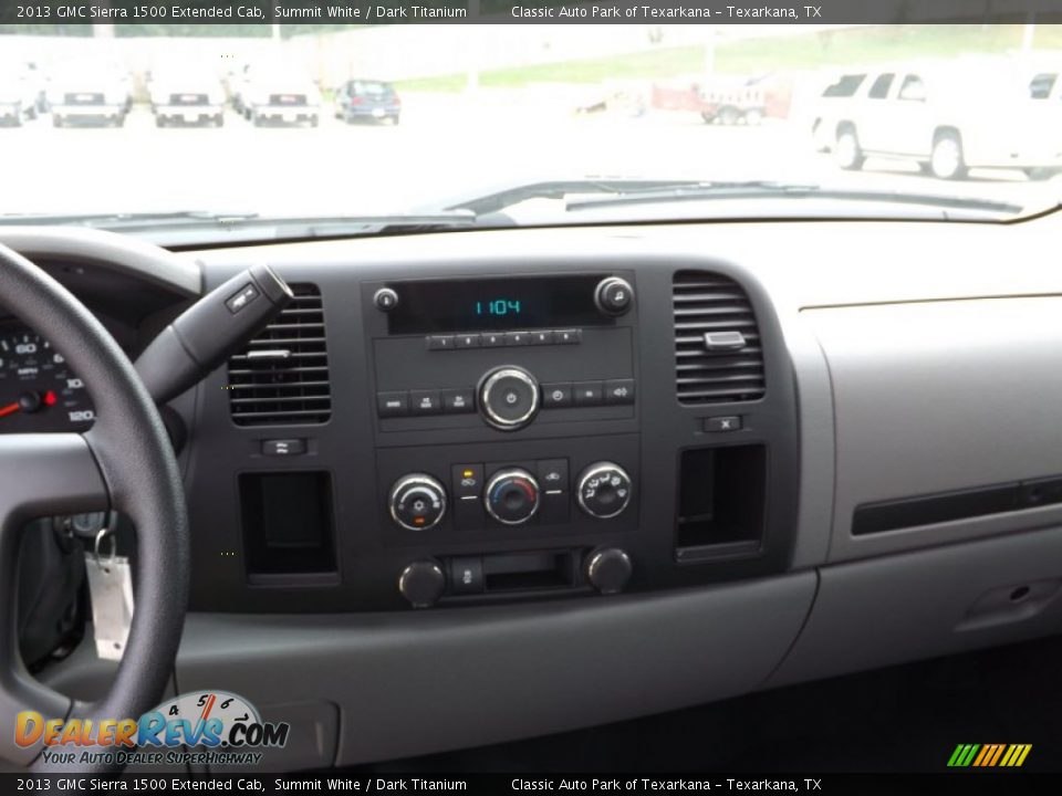 2013 GMC Sierra 1500 Extended Cab Summit White / Dark Titanium Photo #9
