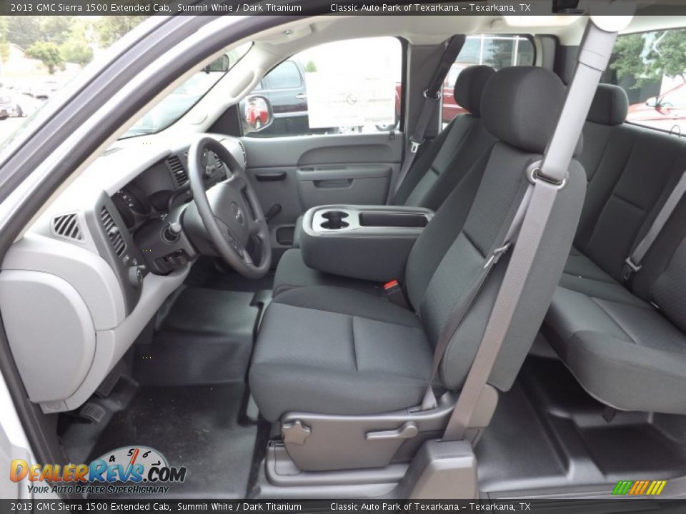 2013 GMC Sierra 1500 Extended Cab Summit White / Dark Titanium Photo #11