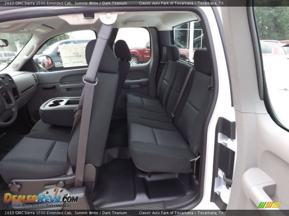 2013 GMC Sierra 1500 Extended Cab Summit White / Dark Titanium Photo #12