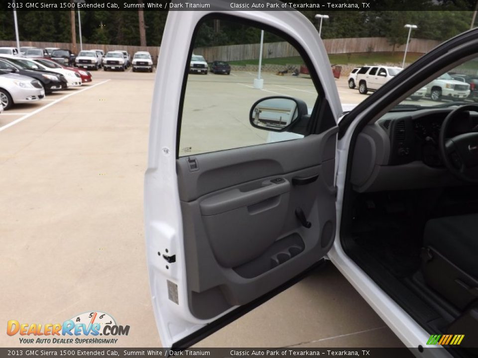 2013 GMC Sierra 1500 Extended Cab Summit White / Dark Titanium Photo #13