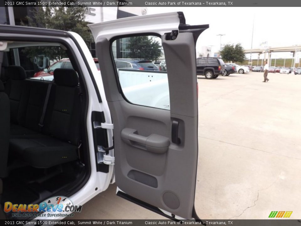 2013 GMC Sierra 1500 Extended Cab Summit White / Dark Titanium Photo #14