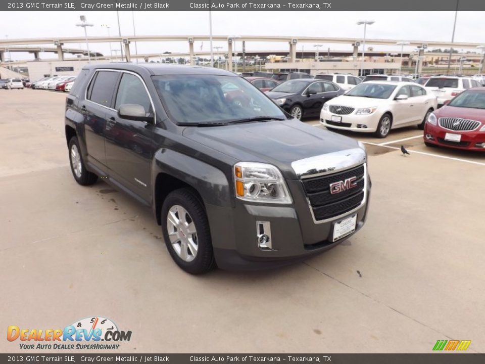 2013 GMC Terrain SLE Gray Green Metallic / Jet Black Photo #7
