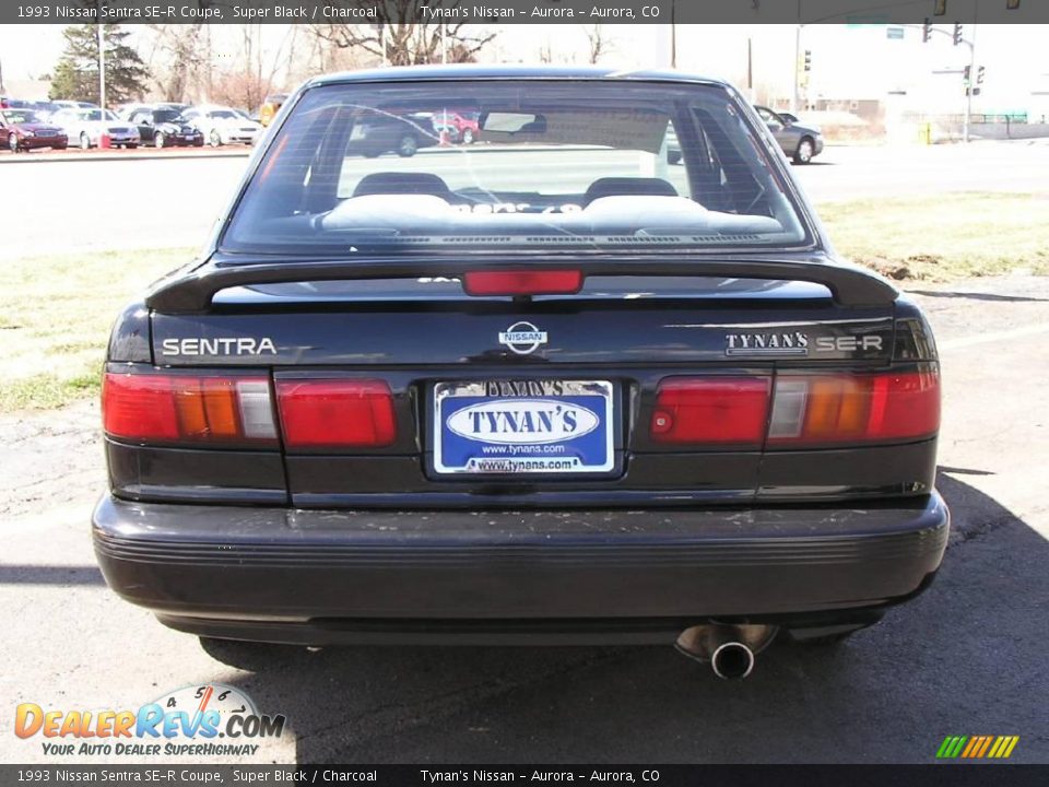 1993 Nissan Sentra SE-R Coupe Super Black / Charcoal Photo #3