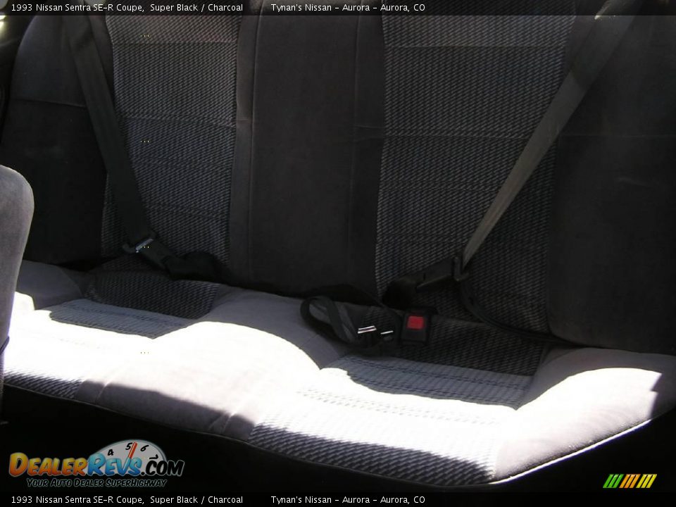 1993 Nissan Sentra SE-R Coupe Super Black / Charcoal Photo #6