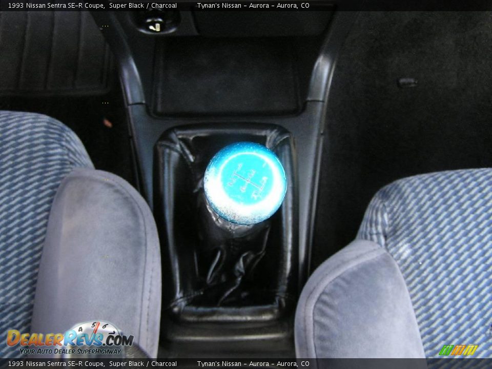 1993 Nissan Sentra SE-R Coupe Super Black / Charcoal Photo #8