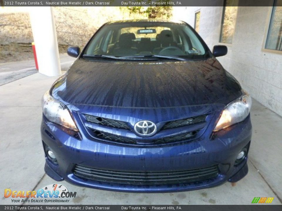 2012 Toyota Corolla S Nautical Blue Metallic / Dark Charcoal Photo #6