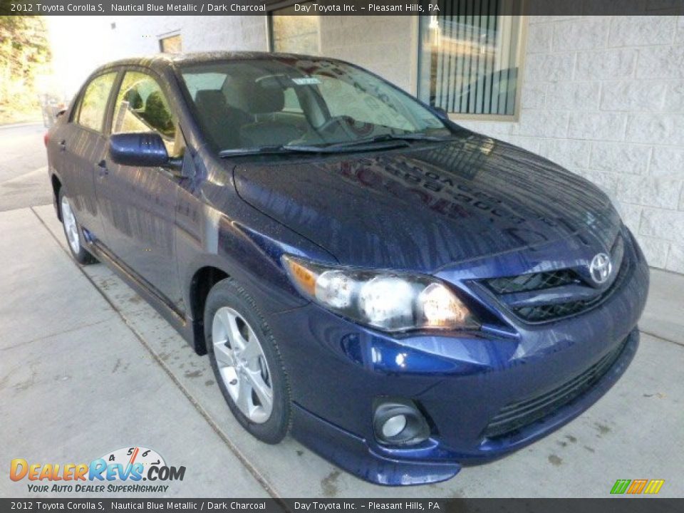 2012 Toyota Corolla S Nautical Blue Metallic / Dark Charcoal Photo #7