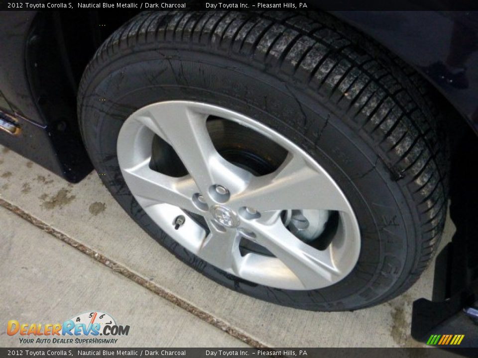 2012 Toyota Corolla S Nautical Blue Metallic / Dark Charcoal Photo #8