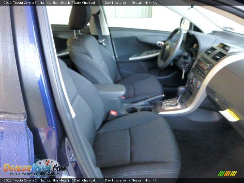 2012 Toyota Corolla S Nautical Blue Metallic / Dark Charcoal Photo #9