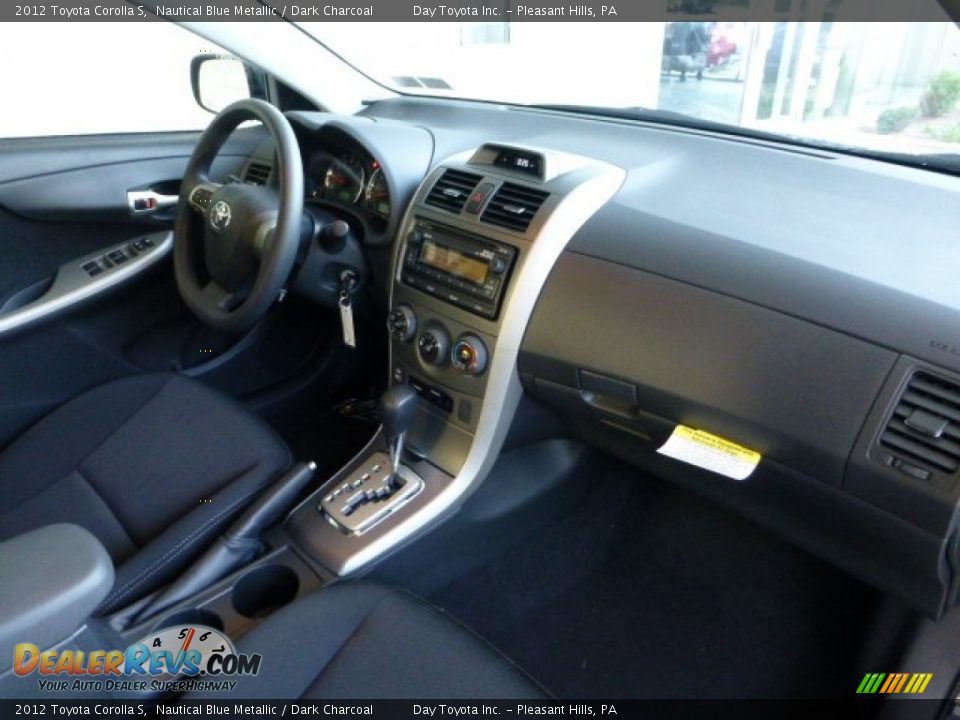2012 Toyota Corolla S Nautical Blue Metallic / Dark Charcoal Photo #10