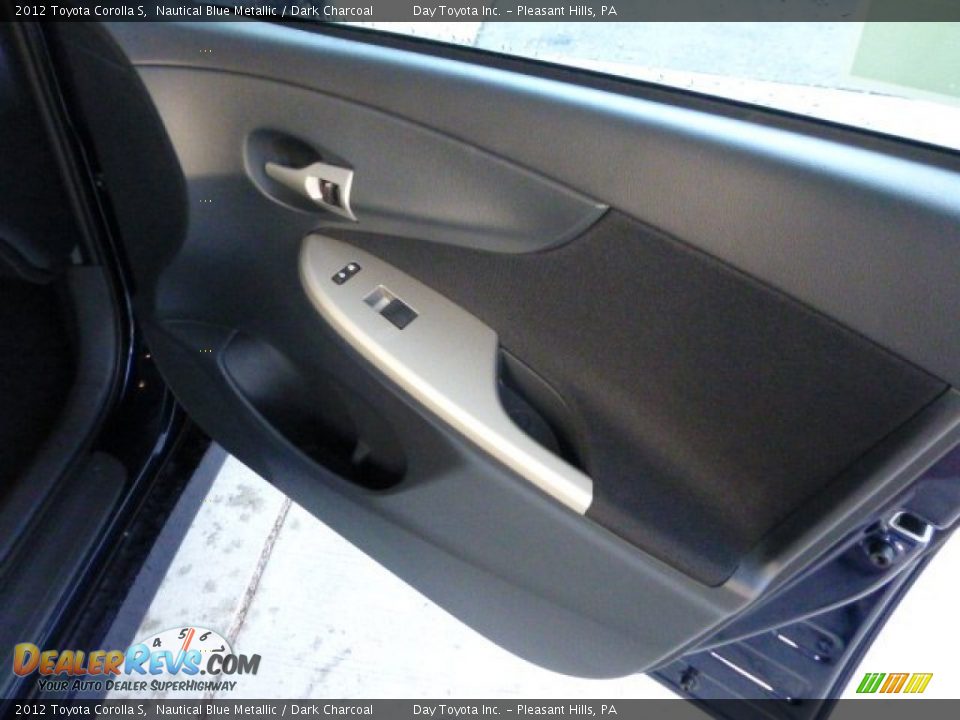 2012 Toyota Corolla S Nautical Blue Metallic / Dark Charcoal Photo #11