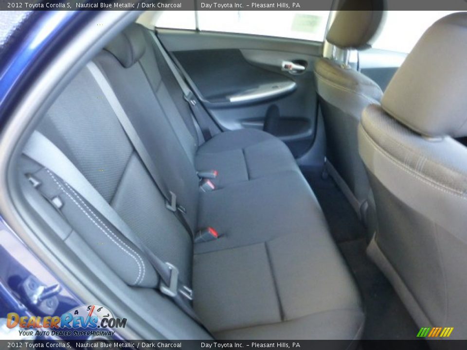 2012 Toyota Corolla S Nautical Blue Metallic / Dark Charcoal Photo #12