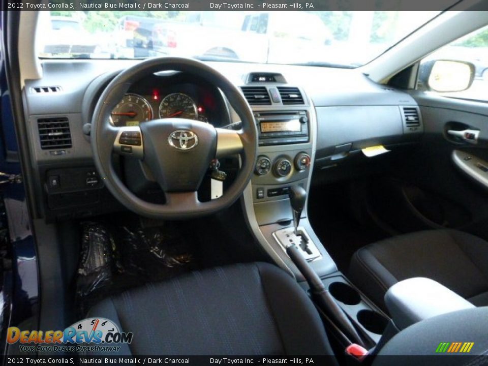 2012 Toyota Corolla S Nautical Blue Metallic / Dark Charcoal Photo #15