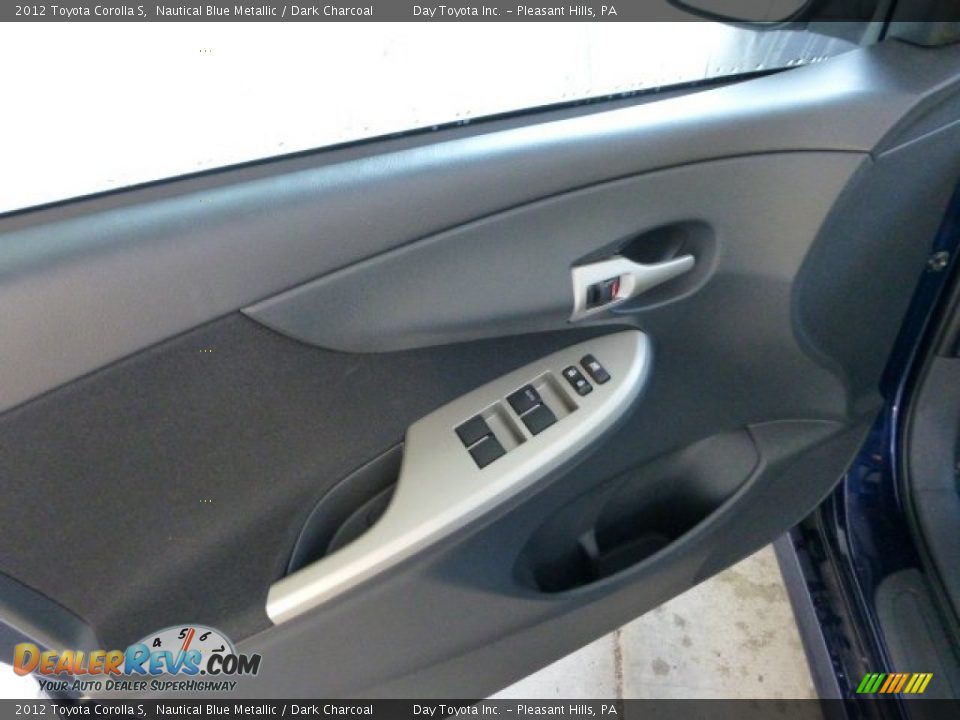 2012 Toyota Corolla S Nautical Blue Metallic / Dark Charcoal Photo #16