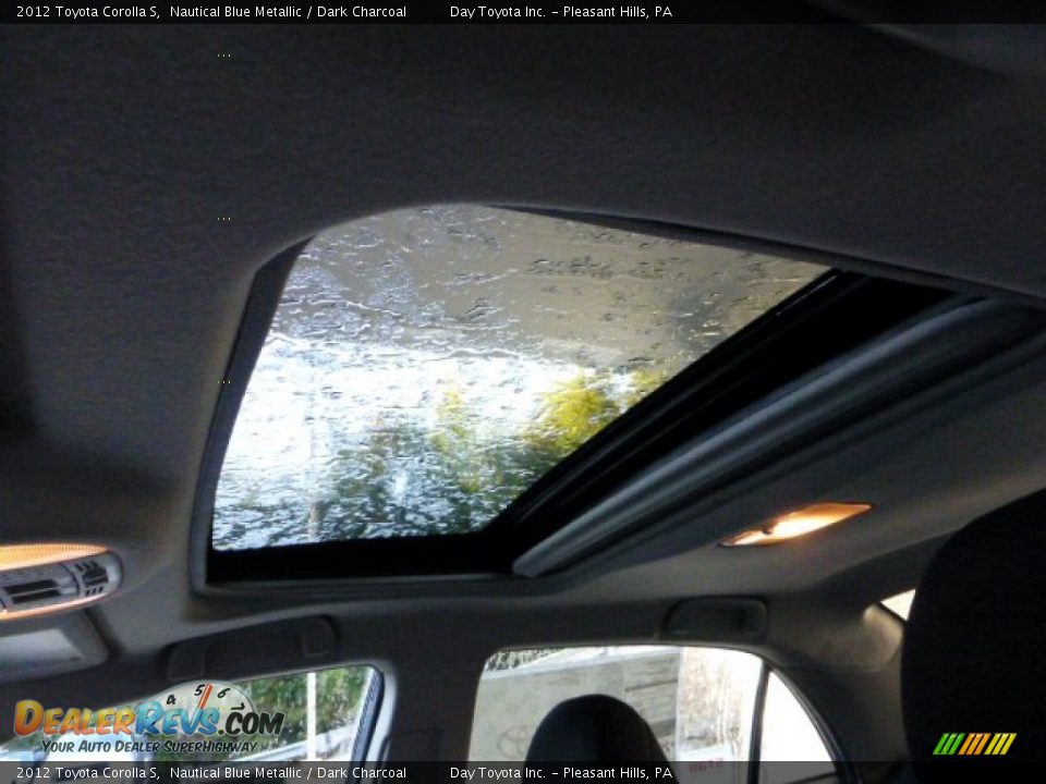 2012 Toyota Corolla S Nautical Blue Metallic / Dark Charcoal Photo #17