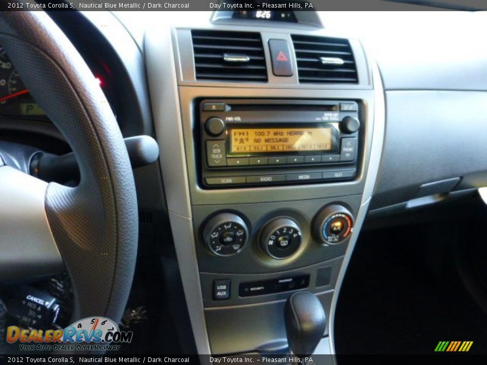 2012 Toyota Corolla S Nautical Blue Metallic / Dark Charcoal Photo #18
