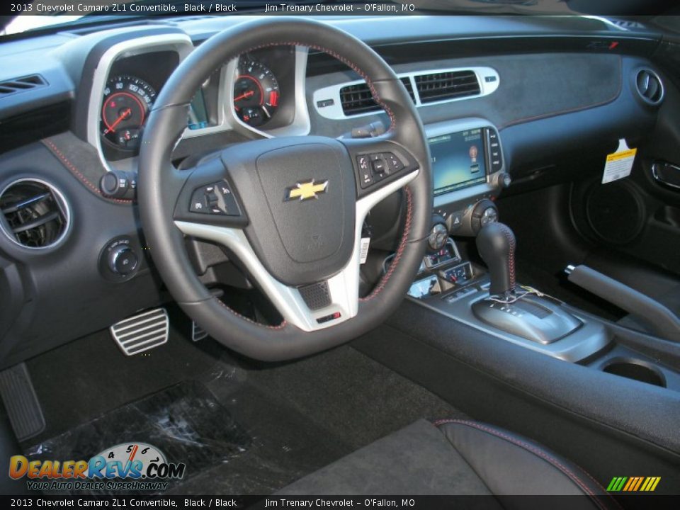 Black Interior - 2013 Chevrolet Camaro ZL1 Convertible Photo #21