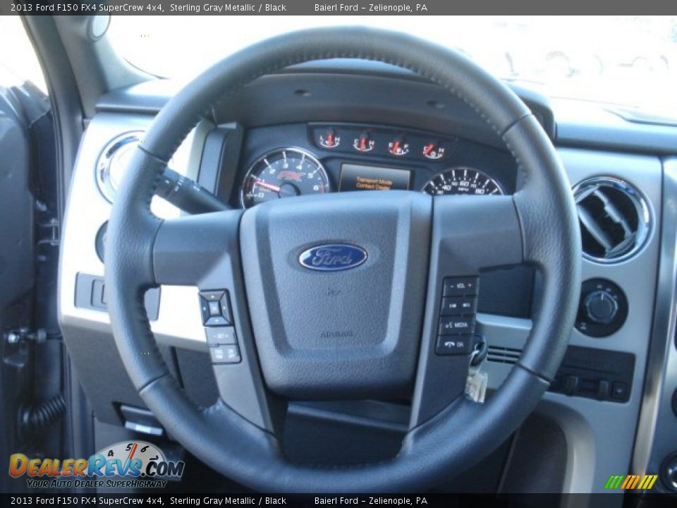 2013 Ford F150 FX4 SuperCrew 4x4 Steering Wheel Photo #18