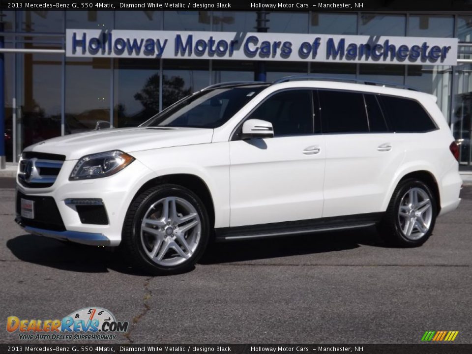 2013 Mercedes-Benz GL 550 4Matic Diamond White Metallic / designo Black Photo #1