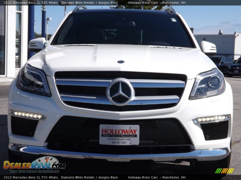 2013 Mercedes-Benz GL 550 4Matic Diamond White Metallic / designo Black Photo #2