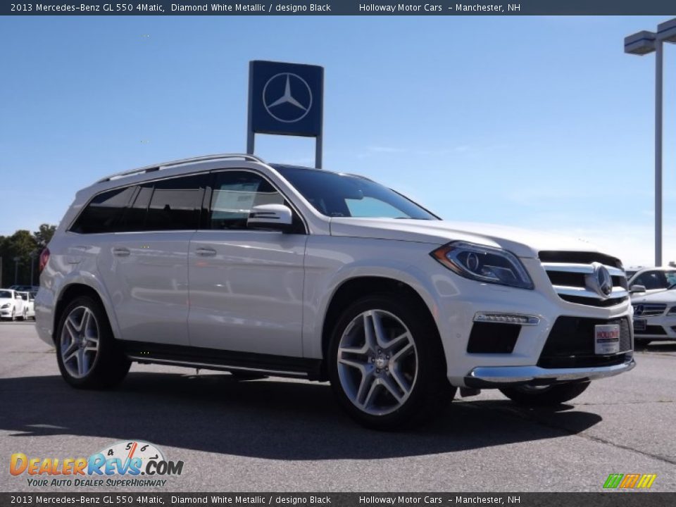 2013 Mercedes-Benz GL 550 4Matic Diamond White Metallic / designo Black Photo #3