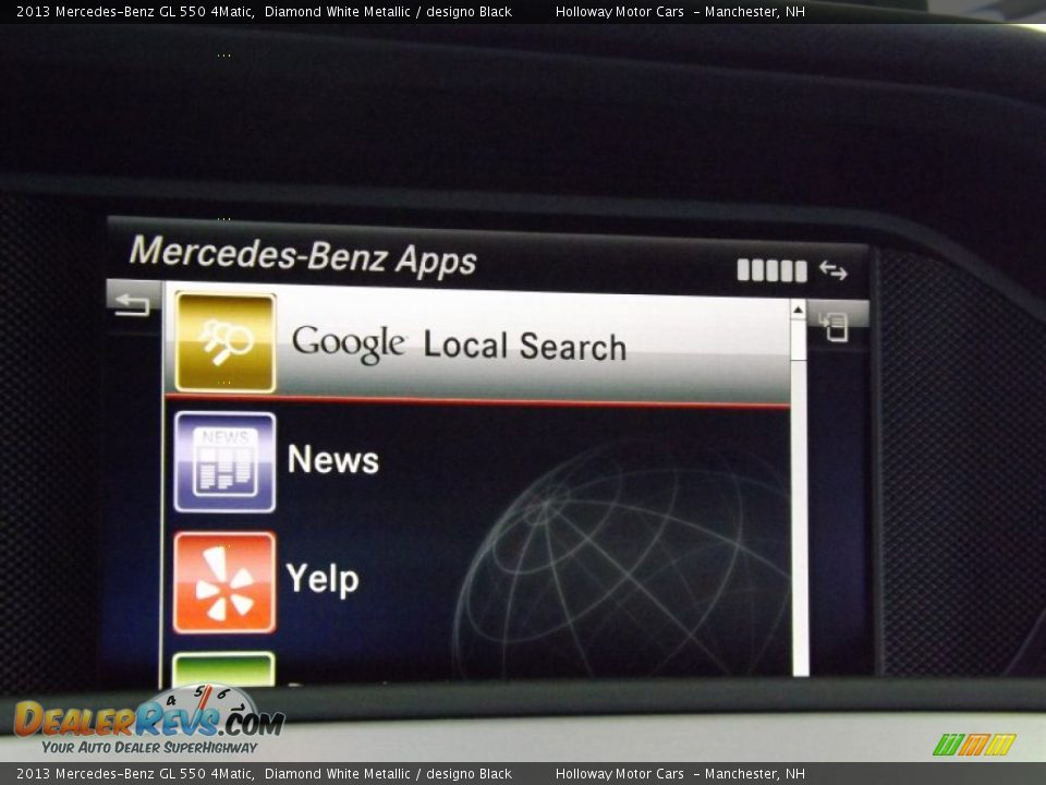 2013 Mercedes-Benz GL 550 4Matic Diamond White Metallic / designo Black Photo #18