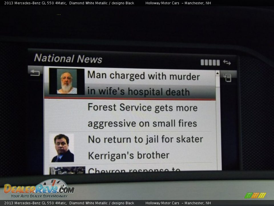 2013 Mercedes-Benz GL 550 4Matic Diamond White Metallic / designo Black Photo #20