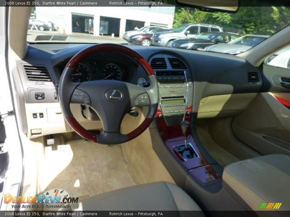 2008 Lexus ES 350 Starfire White Pearl / Cashmere Photo #6