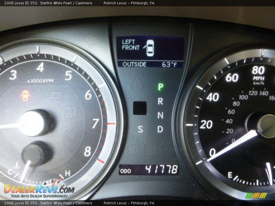 2008 Lexus ES 350 Starfire White Pearl / Cashmere Photo #8