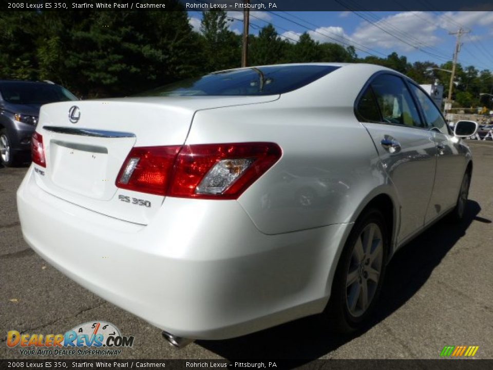 2008 Lexus ES 350 Starfire White Pearl / Cashmere Photo #11