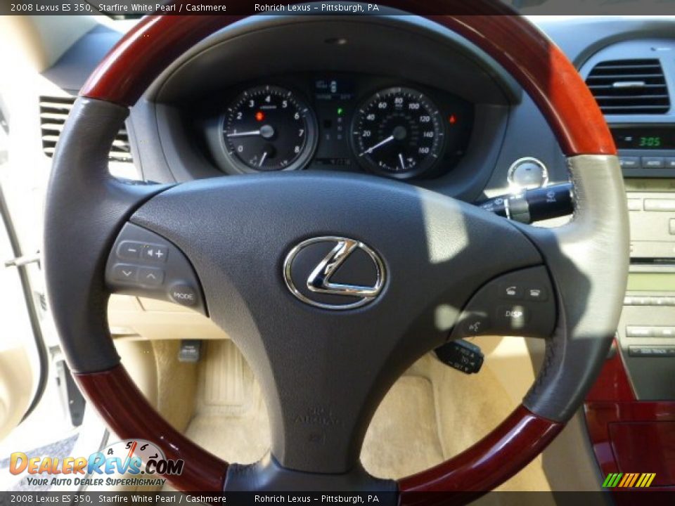 2008 Lexus ES 350 Starfire White Pearl / Cashmere Photo #18