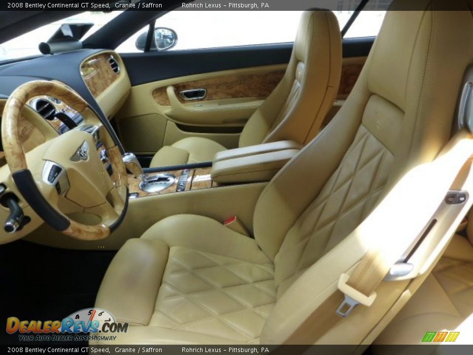Saffron Interior - 2008 Bentley Continental GT Speed Photo #4
