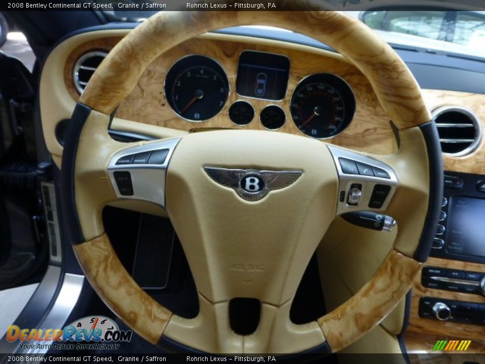 2008 Bentley Continental GT Speed Steering Wheel Photo #17