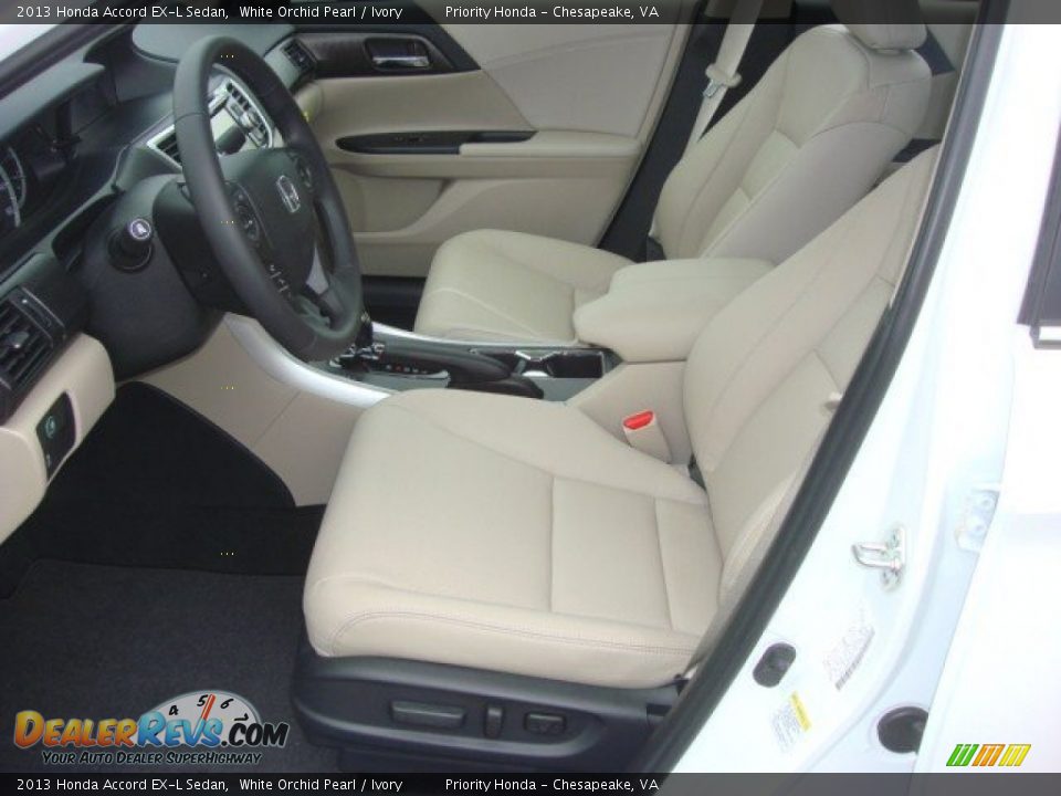 Front Seat of 2013 Honda Accord EX-L Sedan Photo #11