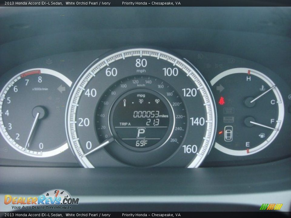 2013 Honda Accord EX-L Sedan Gauges Photo #20