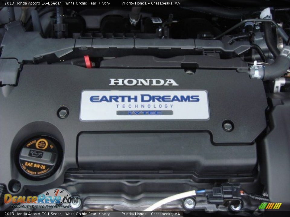 2013 Honda Accord EX-L Sedan 2.4 Liter Earth Dreams DI DOHC 16-Valve i-VTEC 4 Cylinder Engine Photo #36