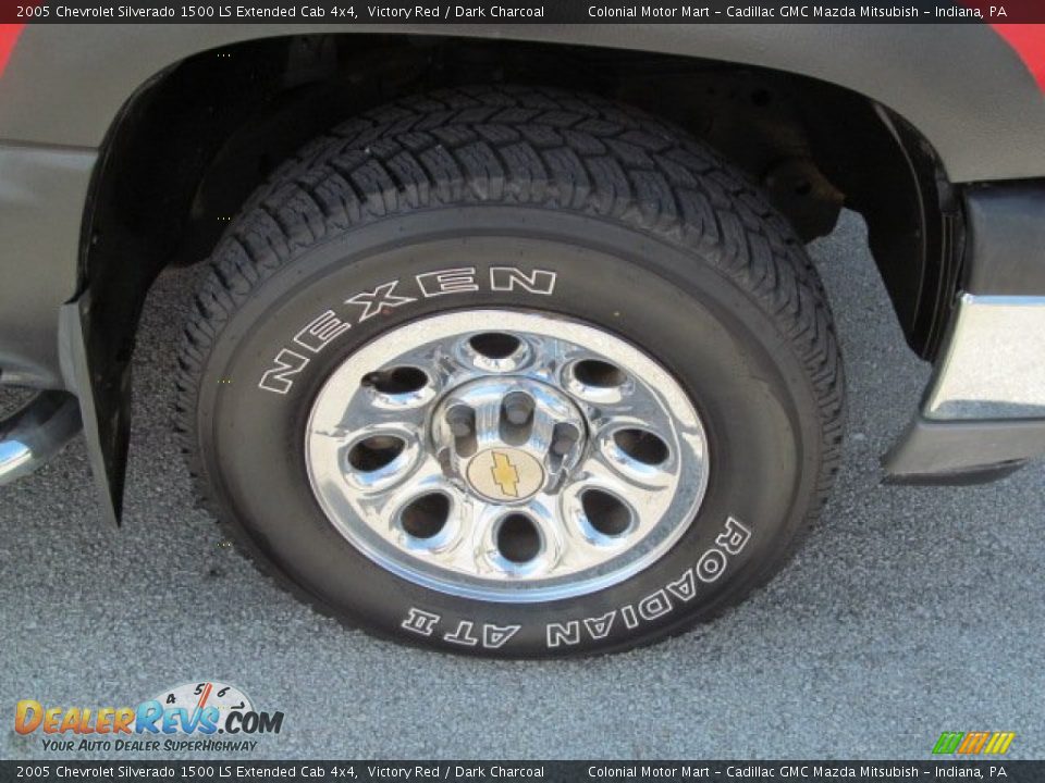 2005 Chevrolet Silverado 1500 LS Extended Cab 4x4 Victory Red / Dark Charcoal Photo #6