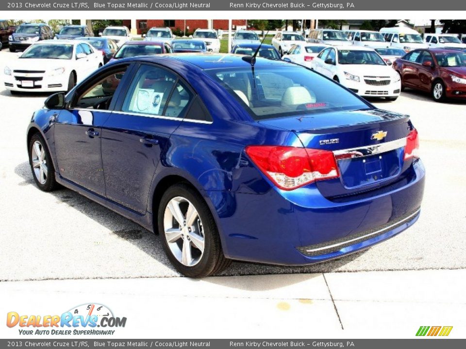 2013 Chevrolet Cruze LT/RS Blue Topaz Metallic / Cocoa/Light Neutral Photo #2