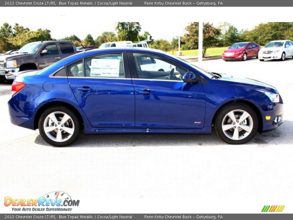 2013 Chevrolet Cruze LT/RS Blue Topaz Metallic / Cocoa/Light Neutral Photo #3