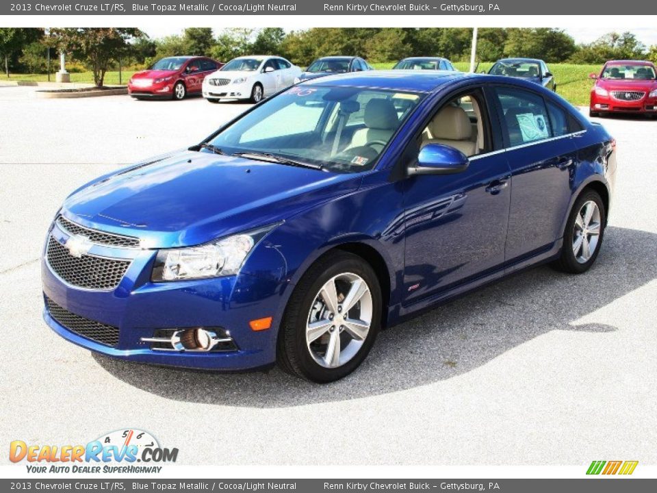 2013 Chevrolet Cruze LT/RS Blue Topaz Metallic / Cocoa/Light Neutral Photo #11